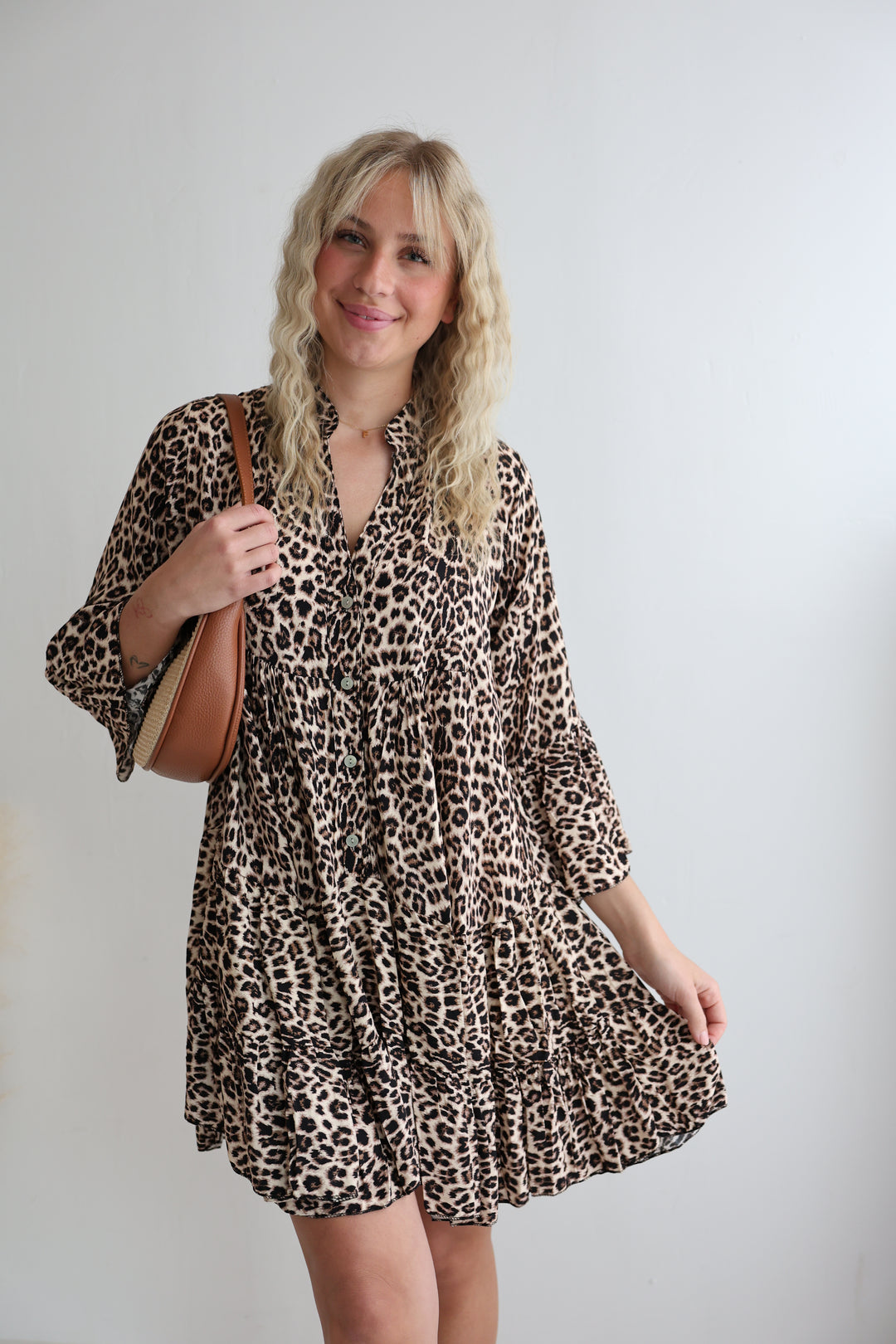 Tunikakleid mit Leoprint Mary
