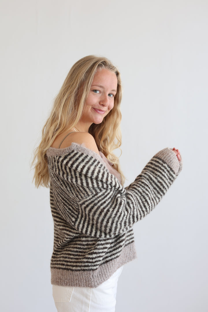 Gestreifter Cardigan Moodline Knit