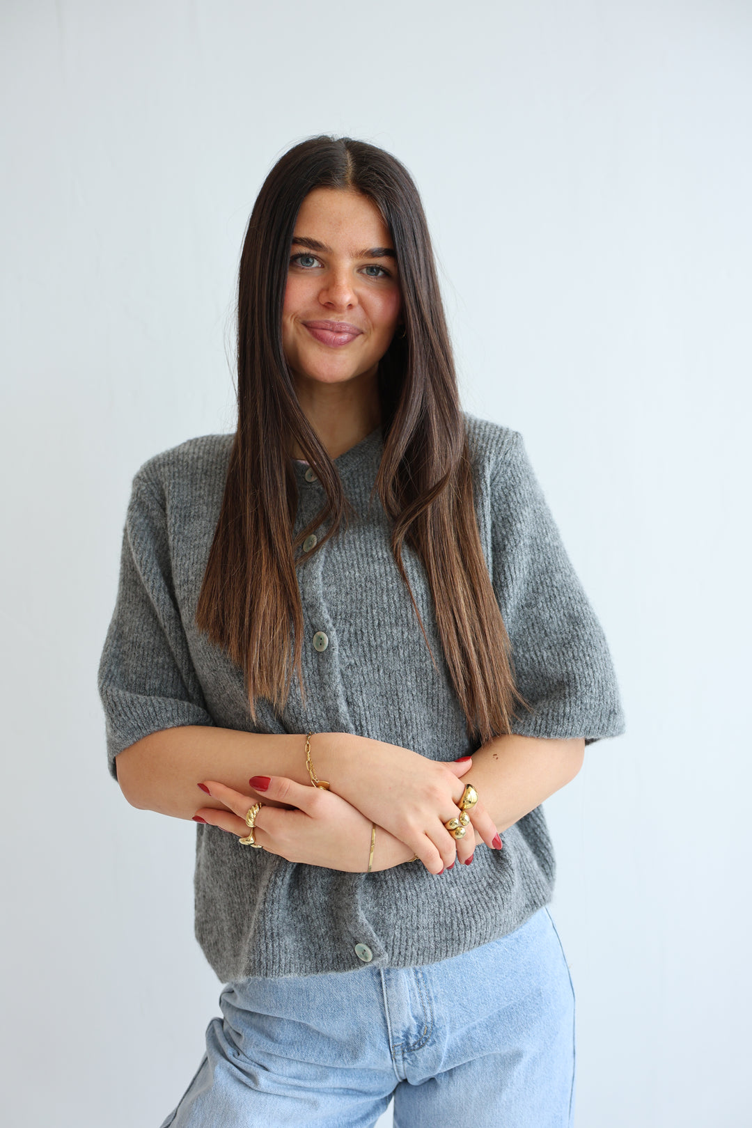 Kurzarm Cardigan Jolina