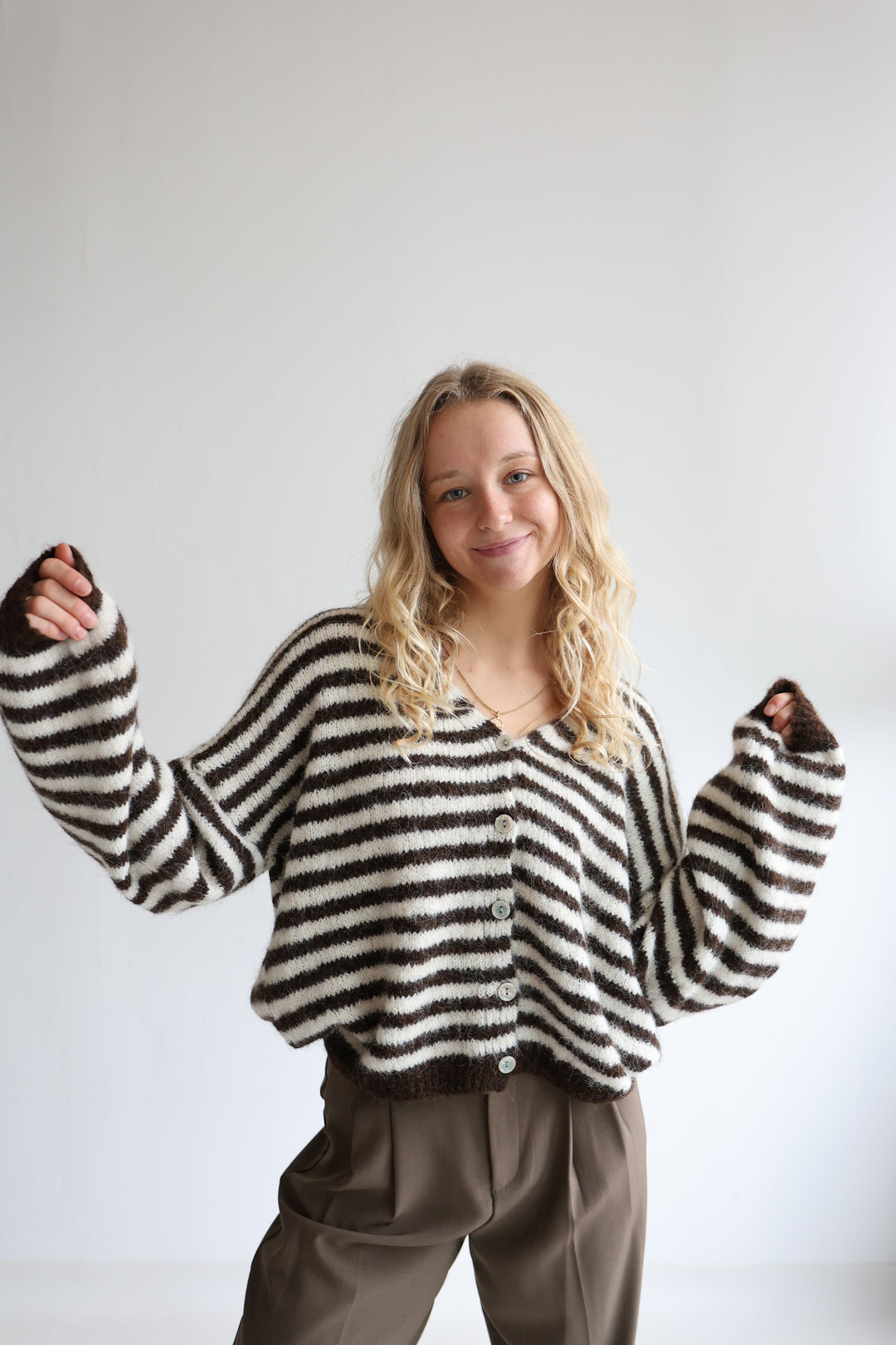 Gestreifter Cardigan Cosima