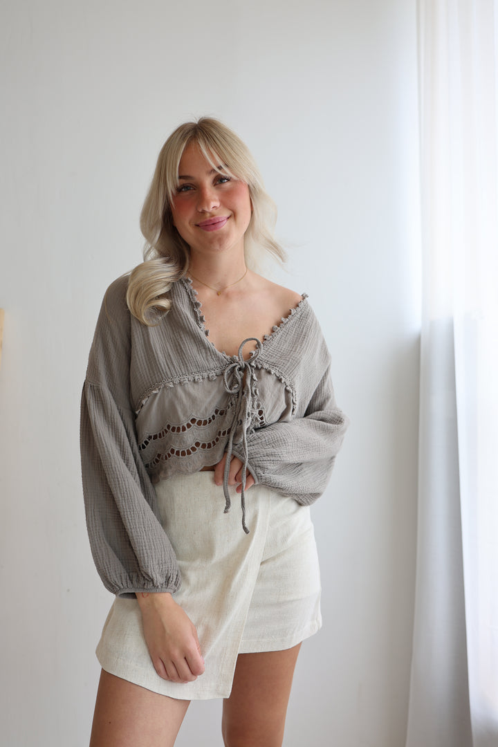 Musselinbluse Sweet Ruffles