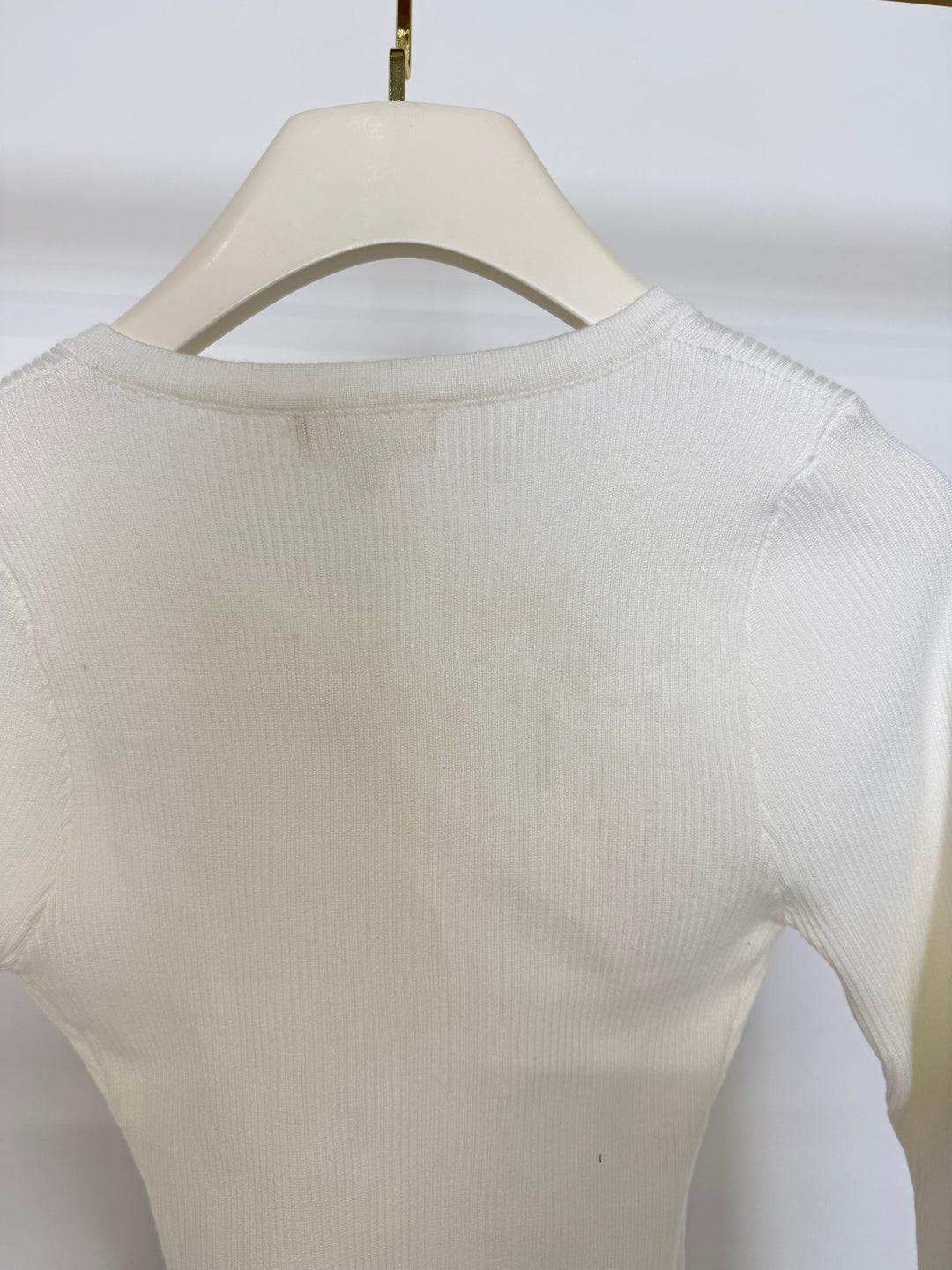 RIPPED LONGSLEEVE NALA GR.S/M WEISS (B-WARE)