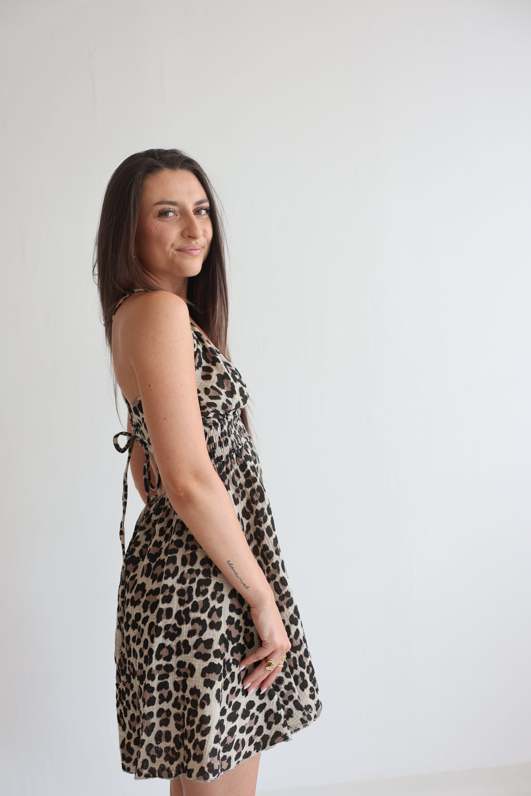 Leopard Print Mini Dress