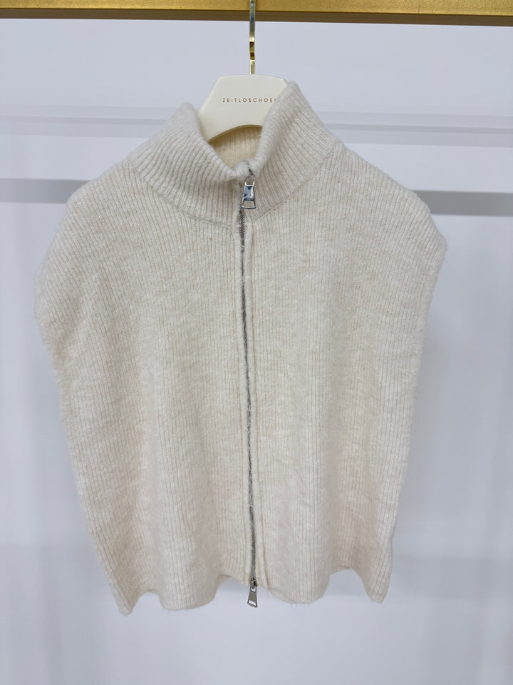 CASUAL ZIPPER WESTE CREME (B-WARE)