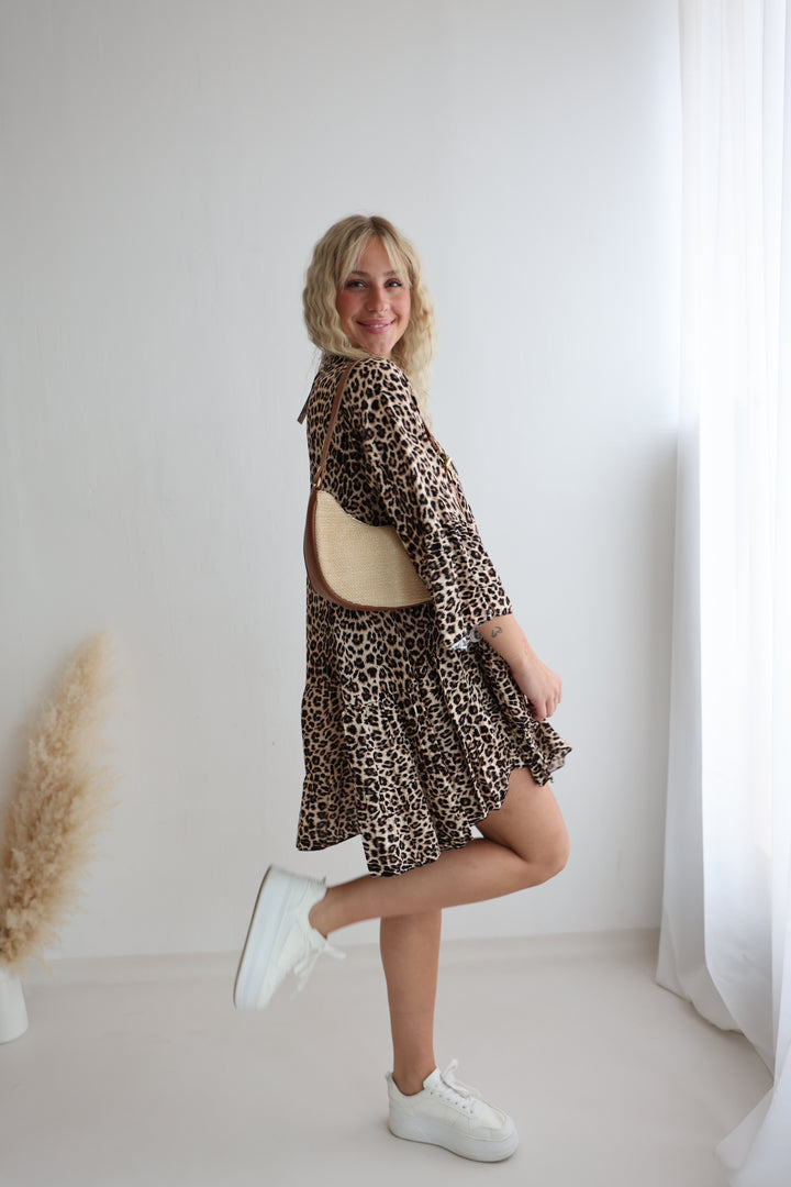 Tunikakleid mit Leoprint Mary