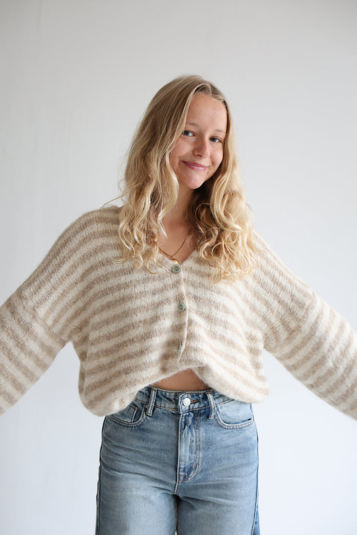 Gestreifter Cardigan Cosima