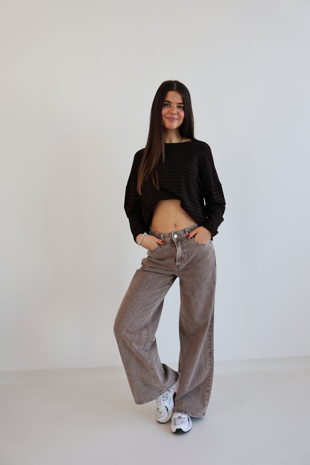 Wide Leg Jeans Cocoa Shades