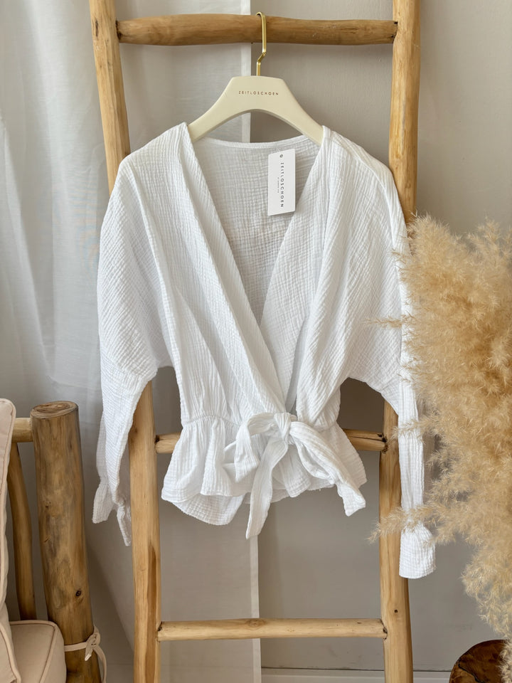 Wickelbluse aus Musselin Melly