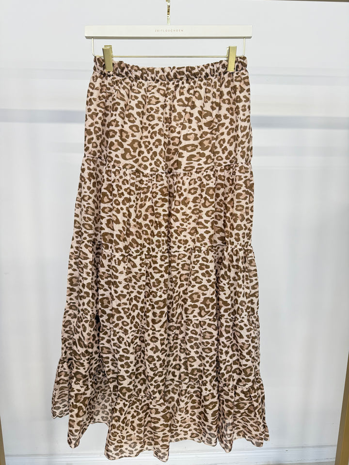 MAXIROCK MIT LEOPRINT BEIGE (B-WARE)