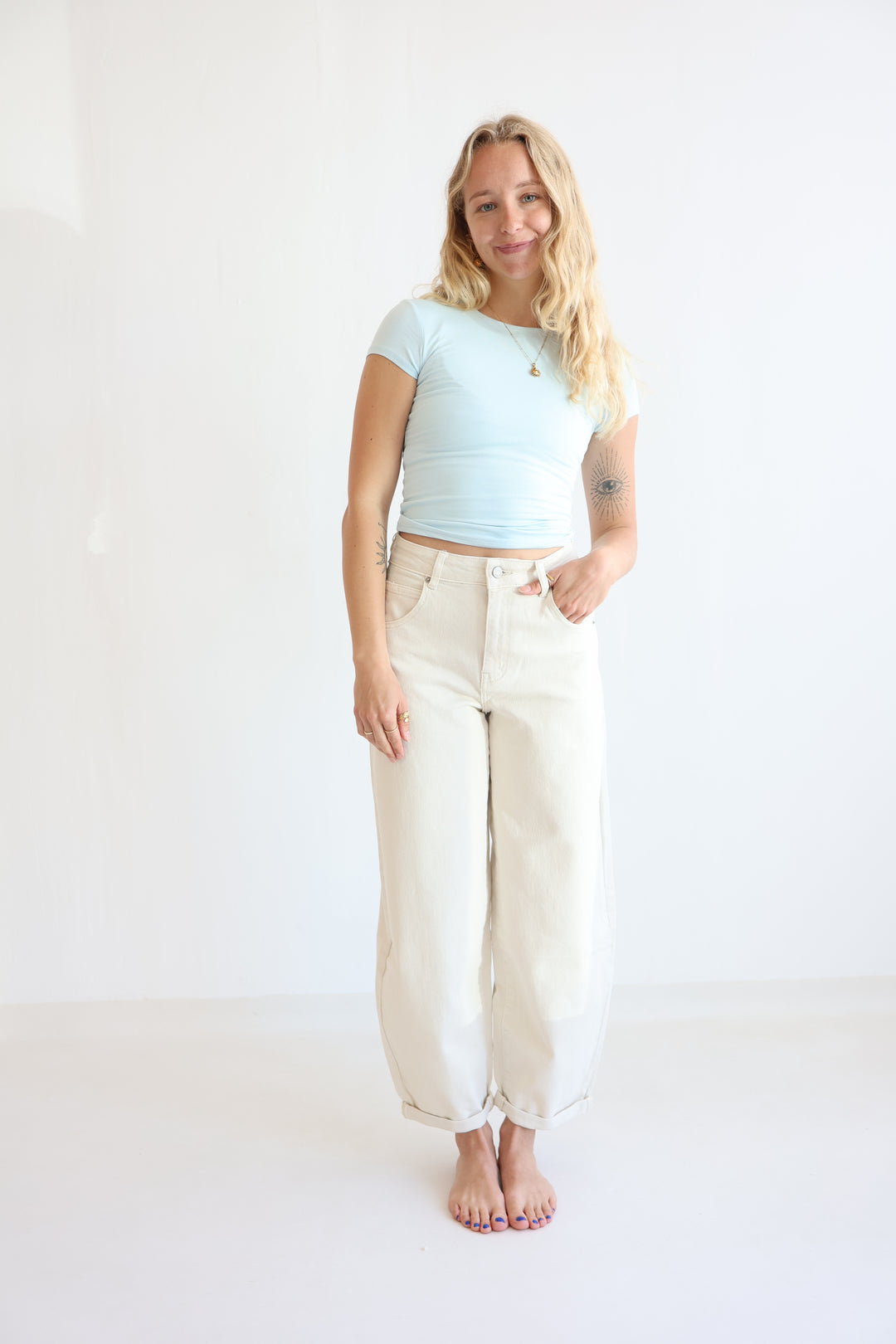 Barrel Fit Cocoa Shades Jeans