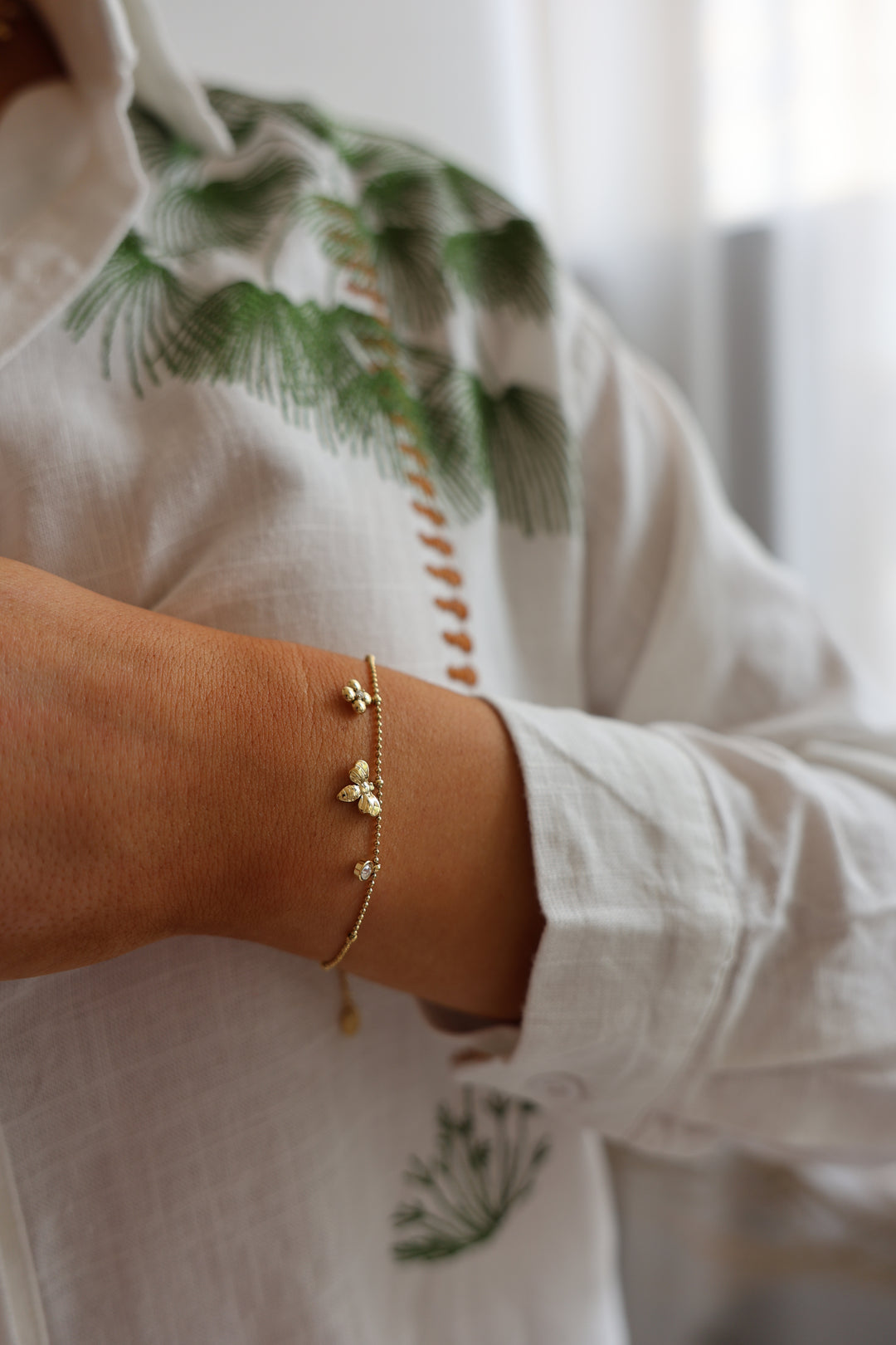 Armband Bee And Flower