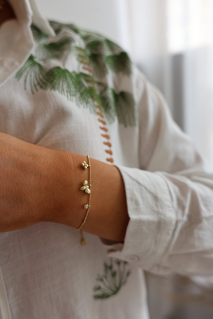 Armband Bee And Flower