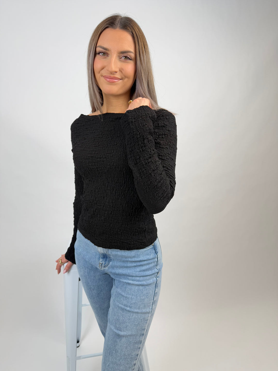 Longsleeve mit Struktur Ina