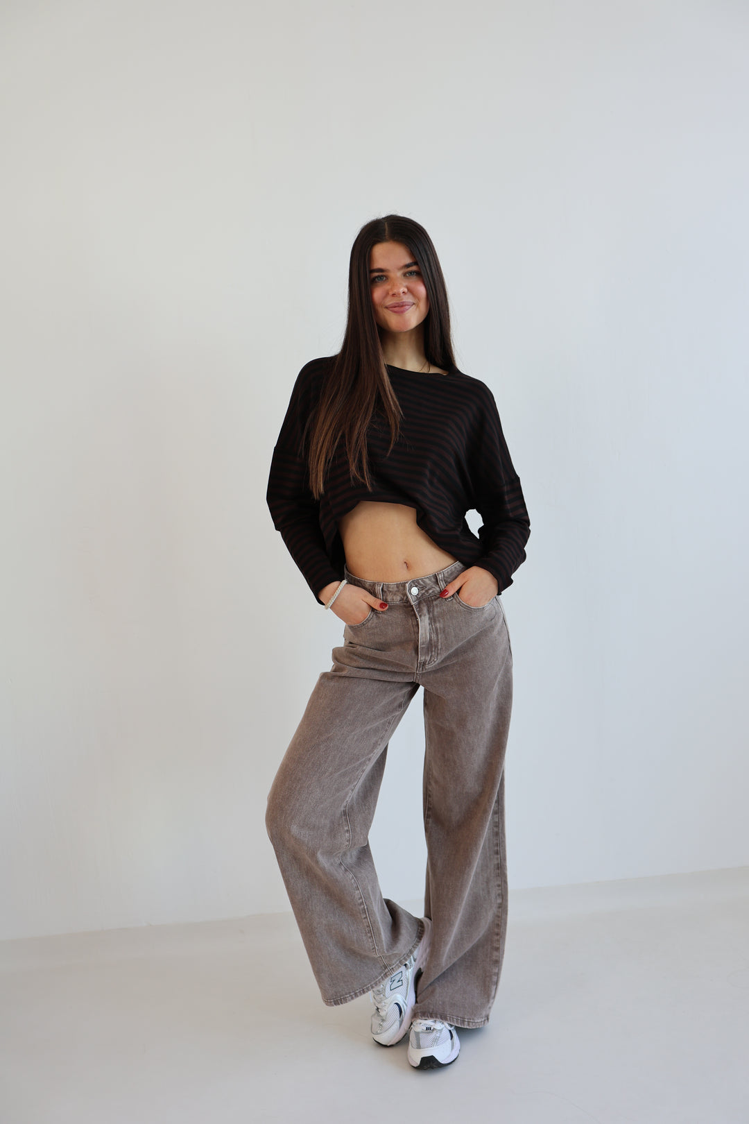 Wide Leg Jeans Cocoa Shades