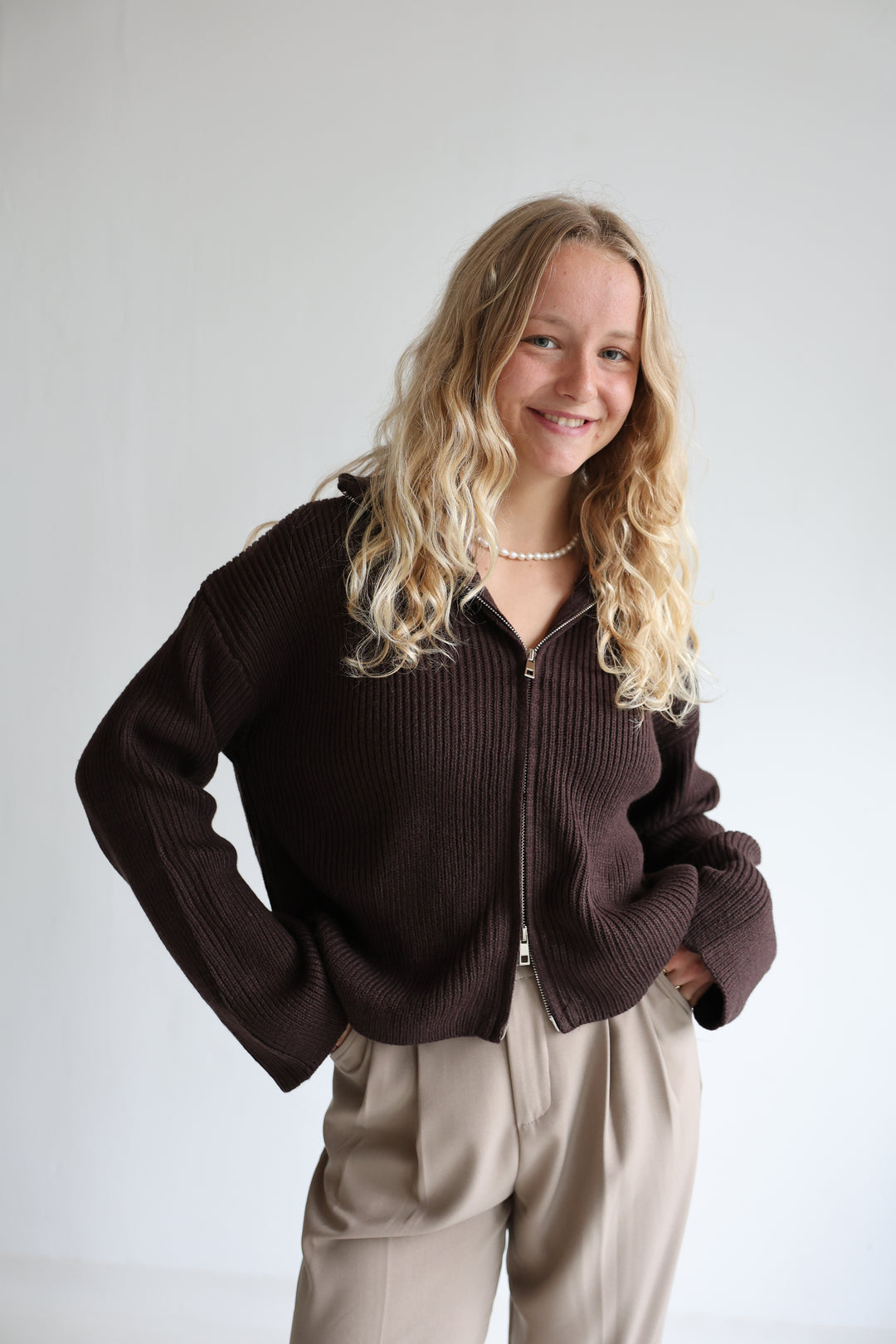 Soft Glow Zip Cardigan