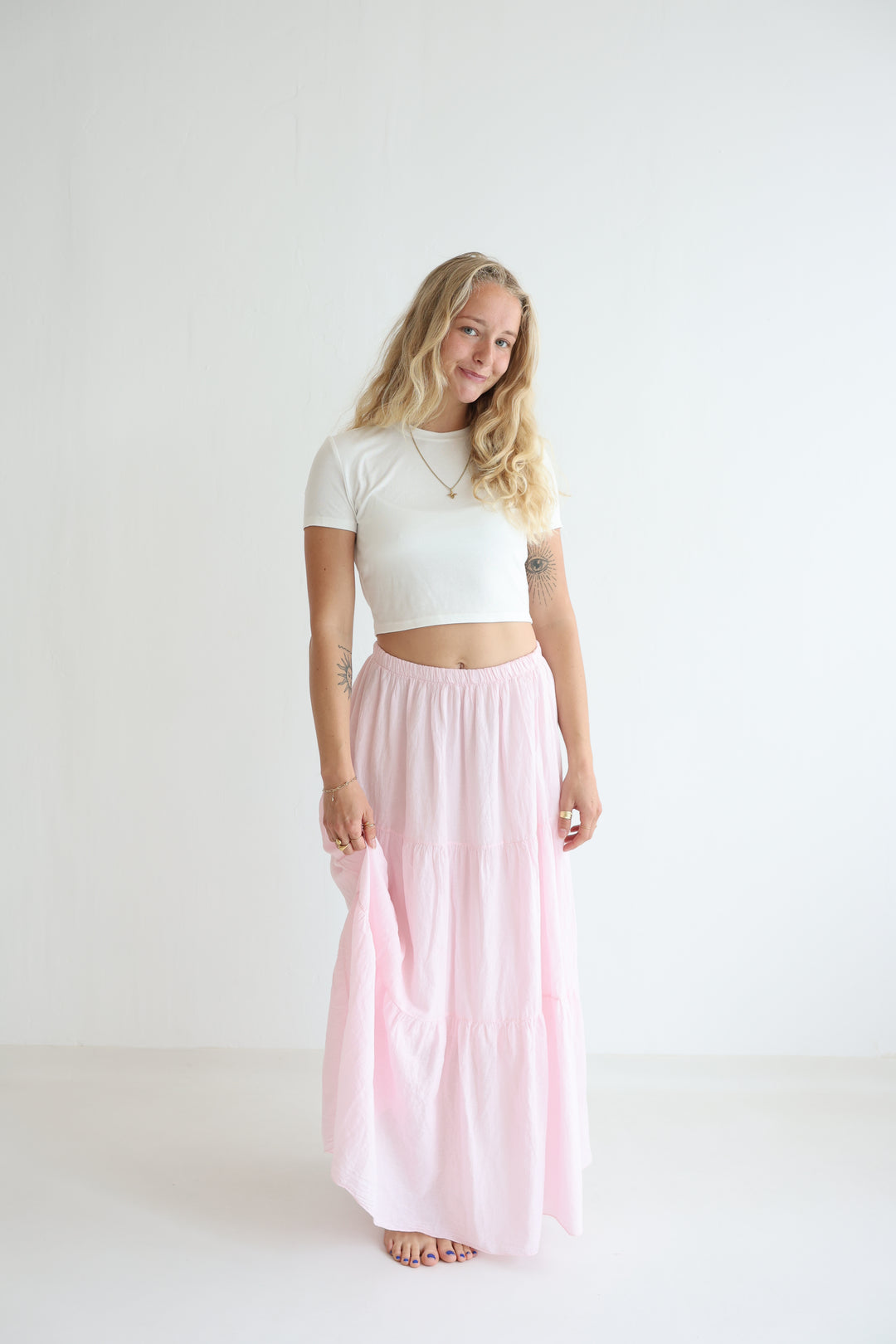 Cotton Maxi Skirt