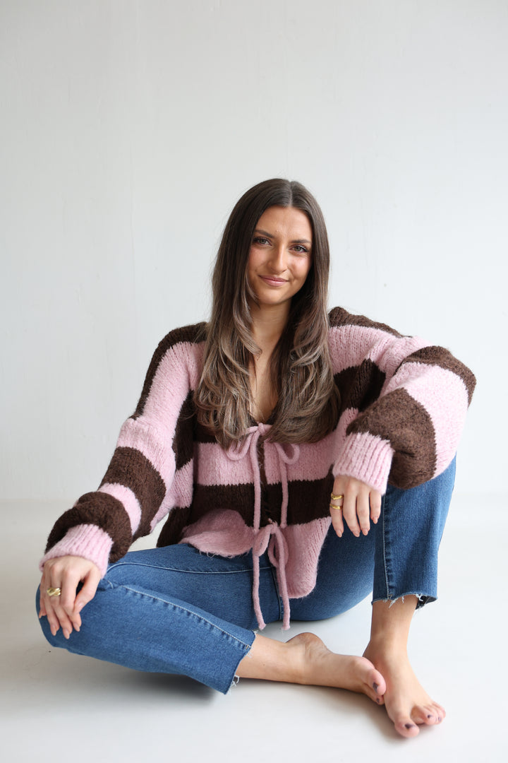 Gestreifter Cardigan Luana