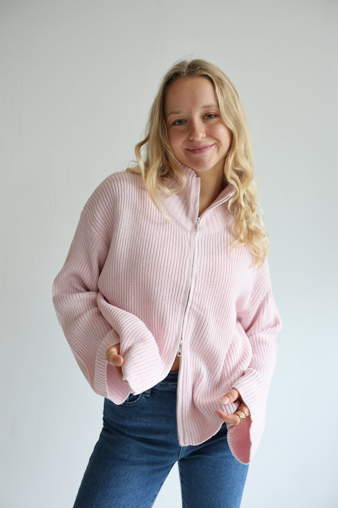 Soft Glow Zip Cardigan