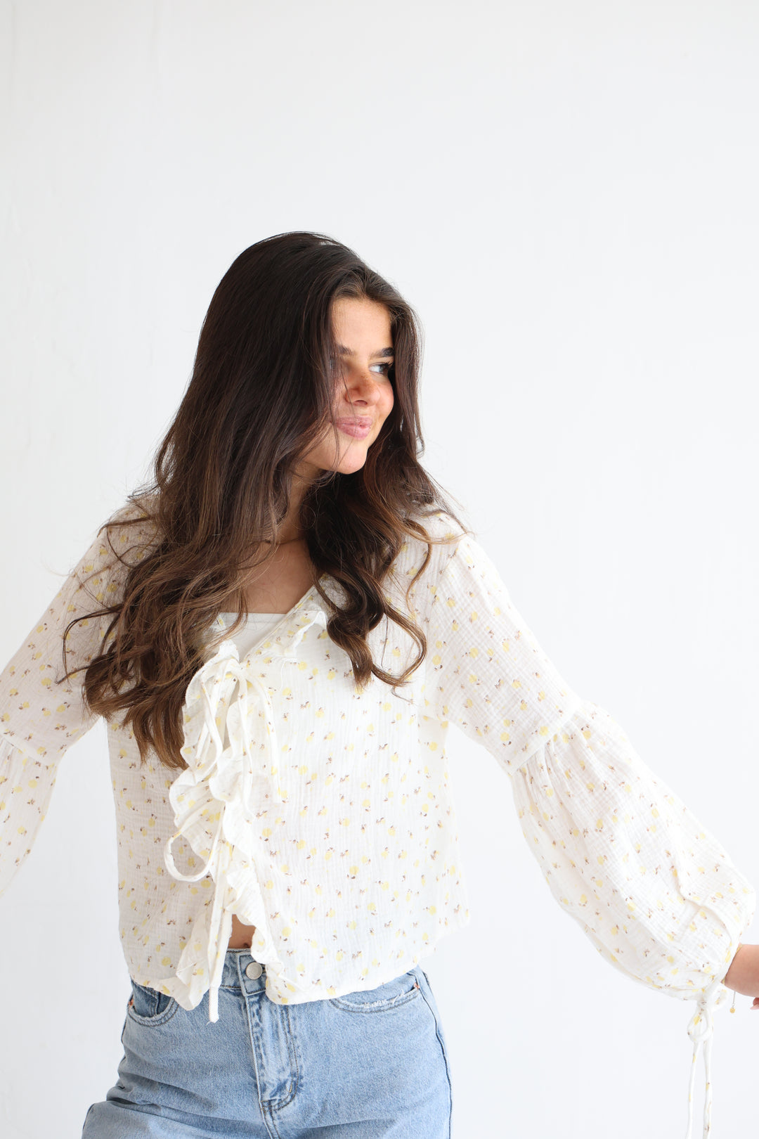 Rosy Ruffle Cardigan