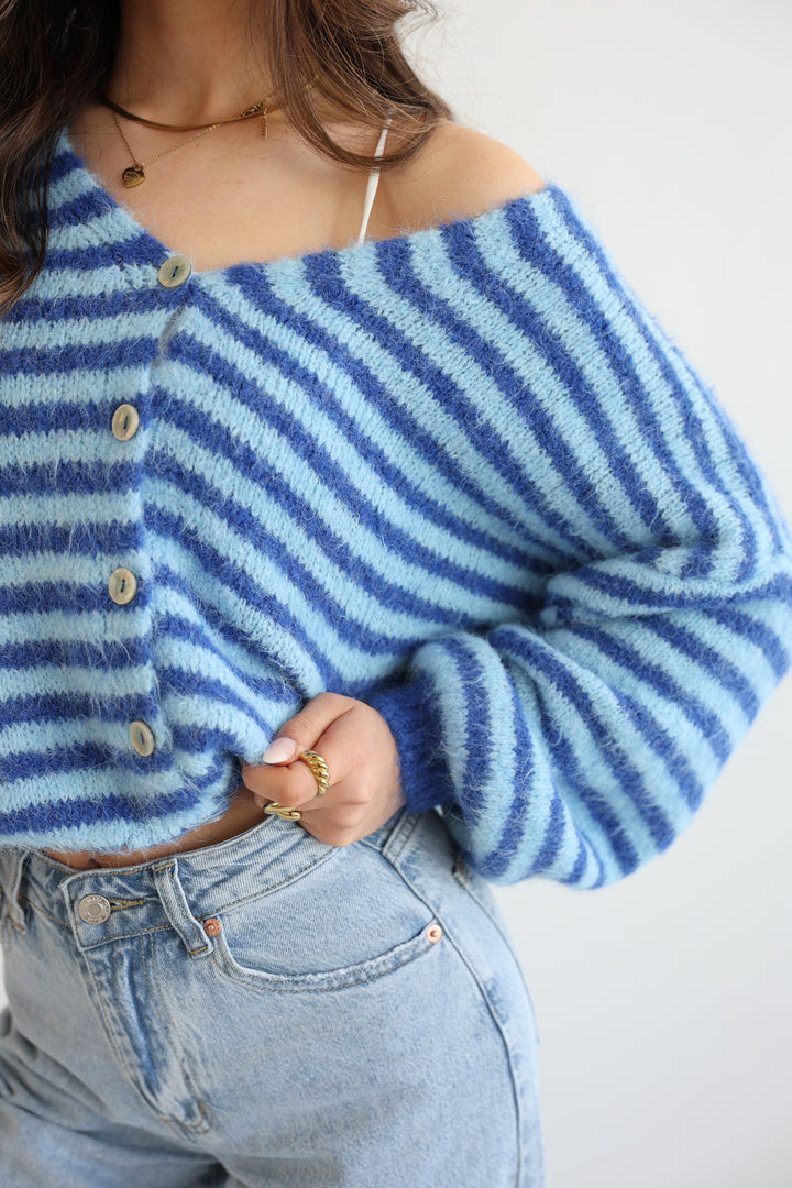Gestreifter Cardigan Cosima