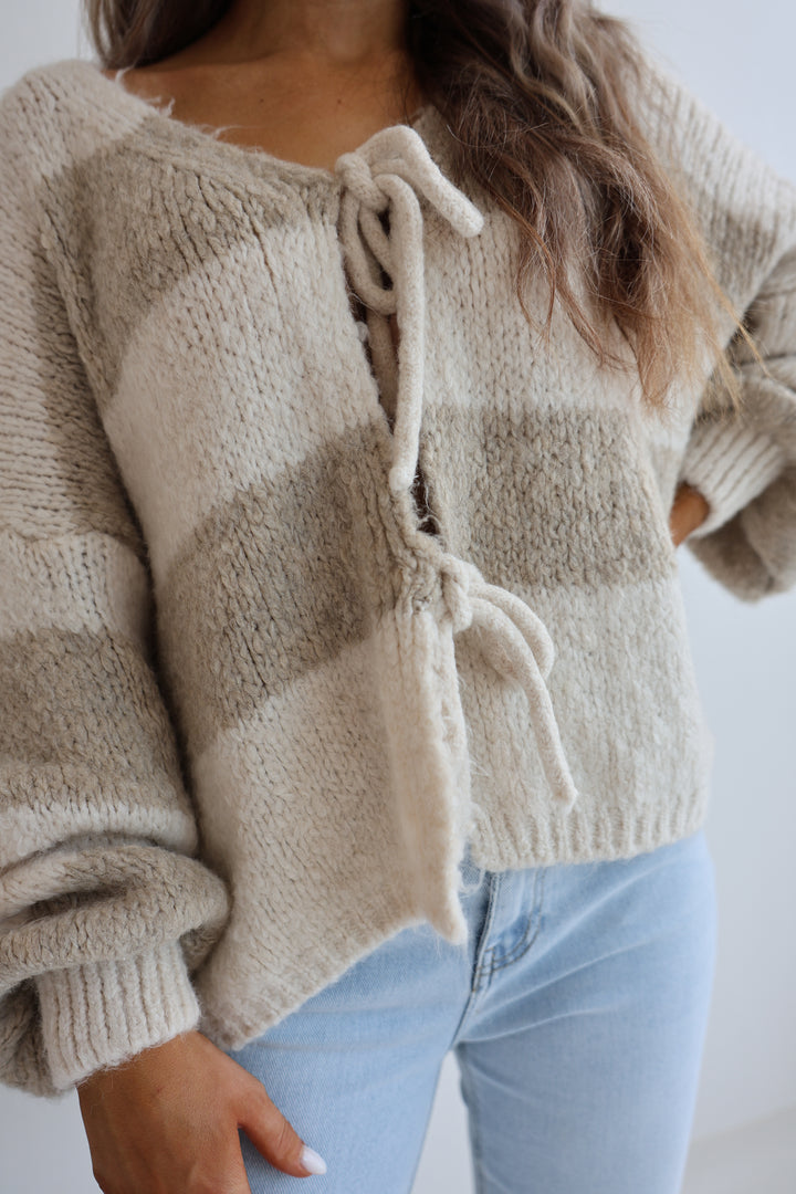 Gestreifter Cardigan Luana