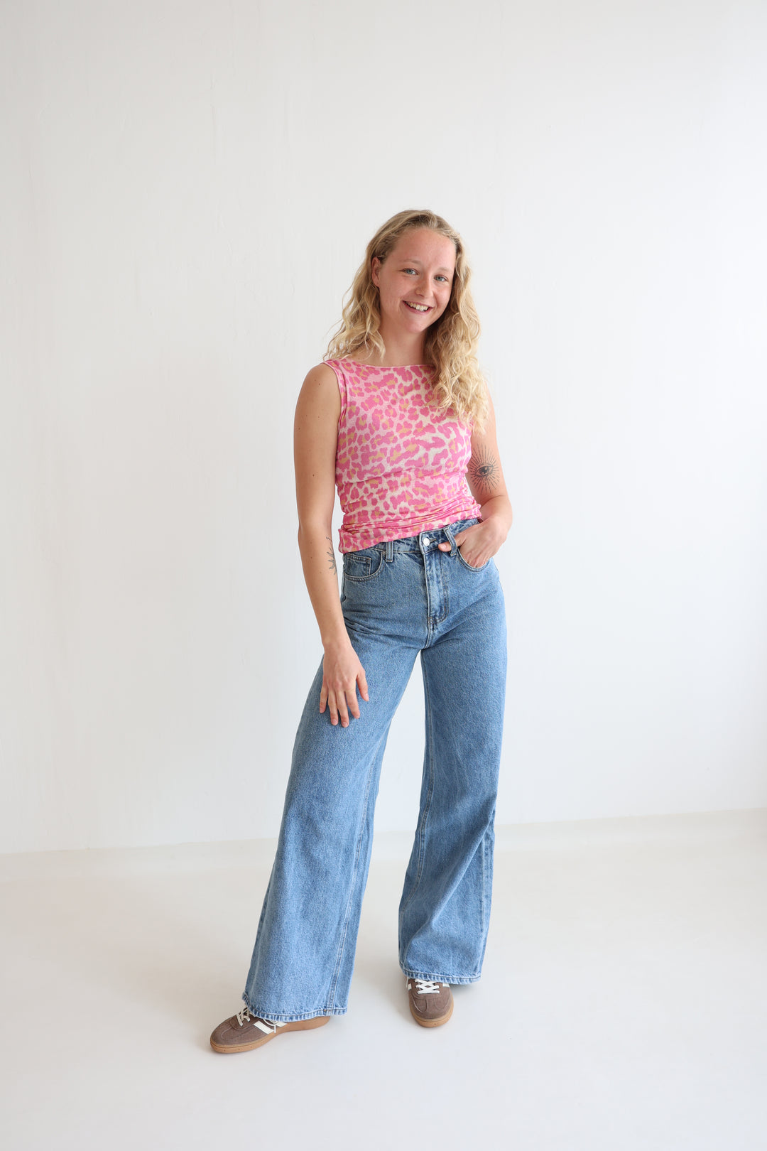 Cashmere Top Wild Leo