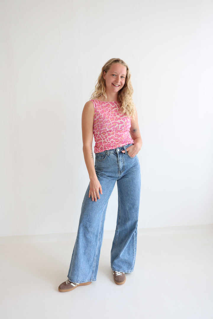 Cashmere Top Wild Leo