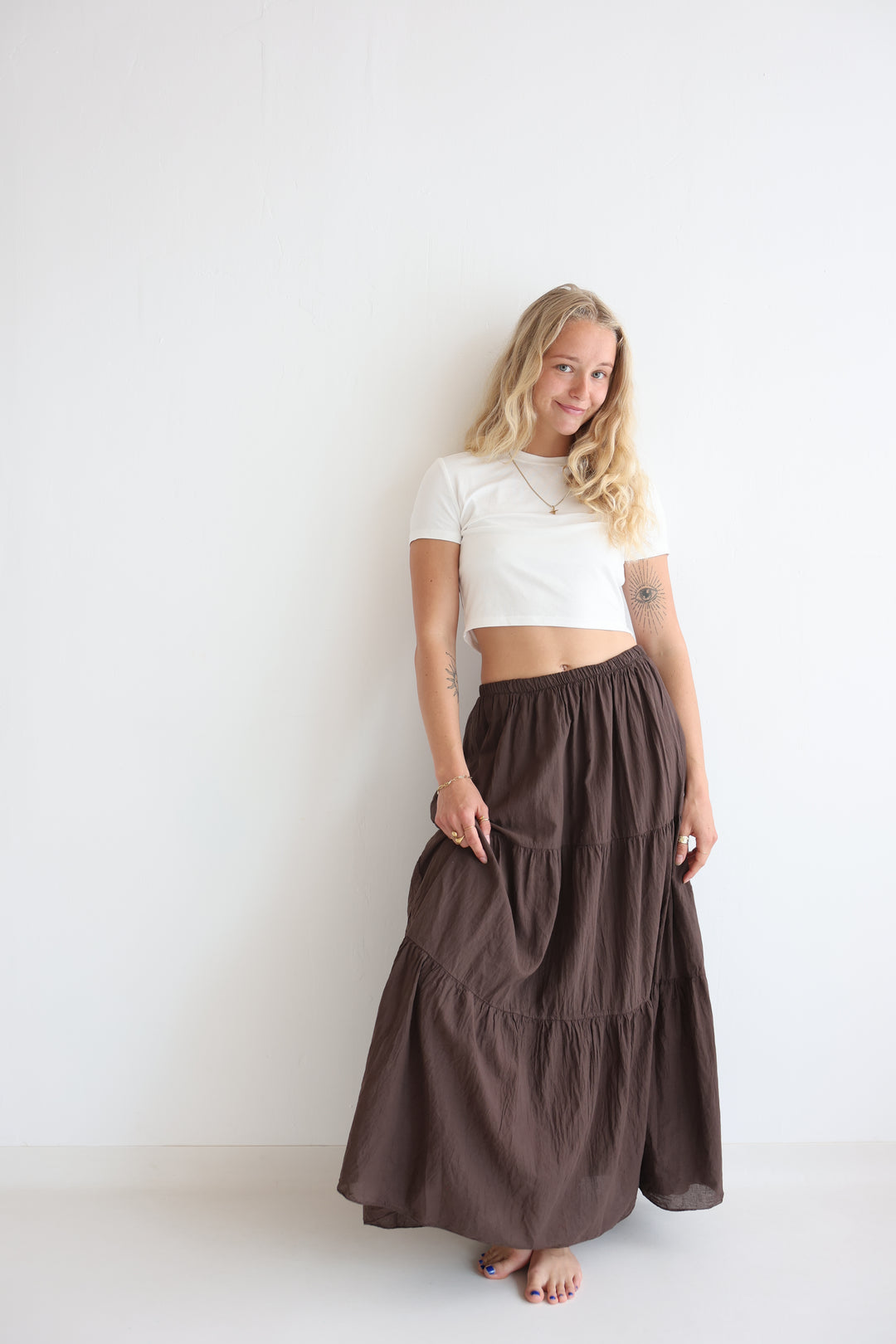 Cotton Maxi Skirt