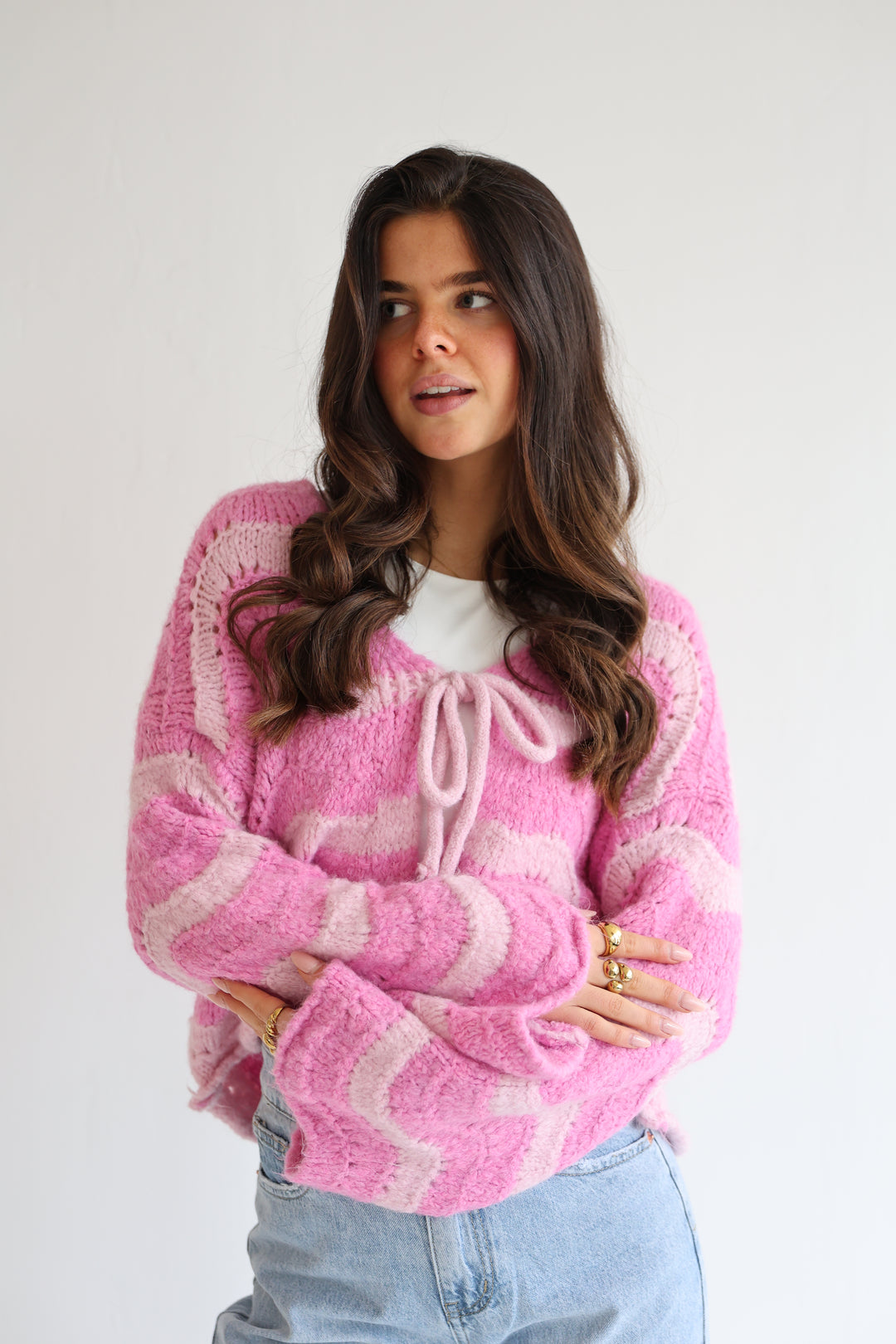 Cardigan Wavy Stripes Cathy