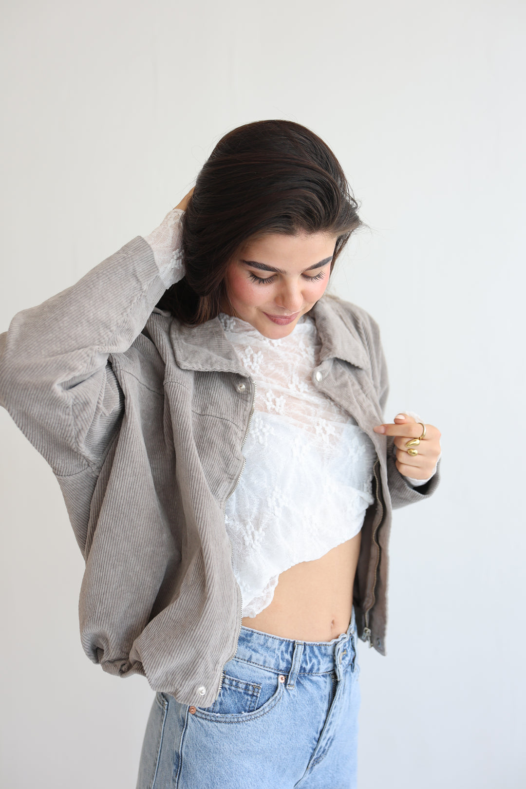 Cord Bomber Jacket