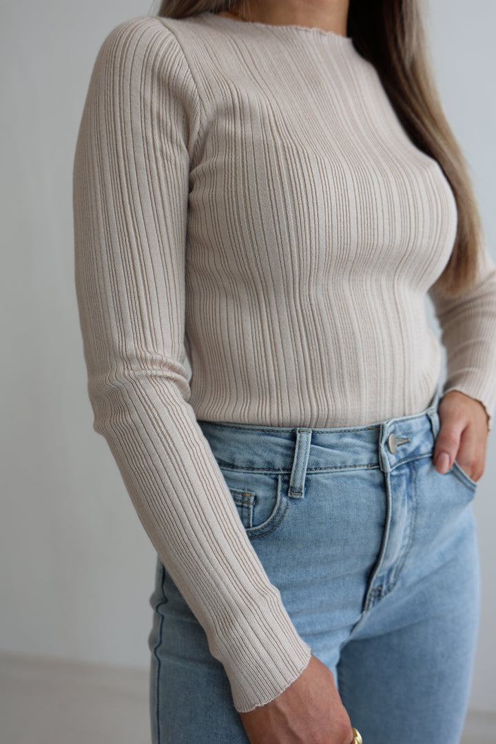 Geripptes Longsleeve Classy
