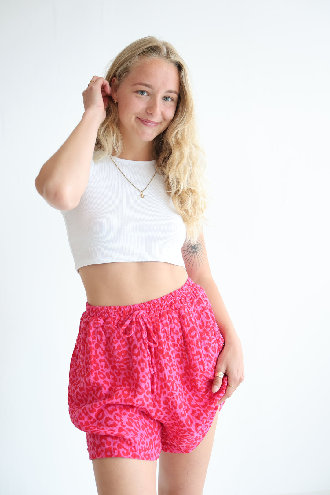 Musselinshorts Timeless Leopard