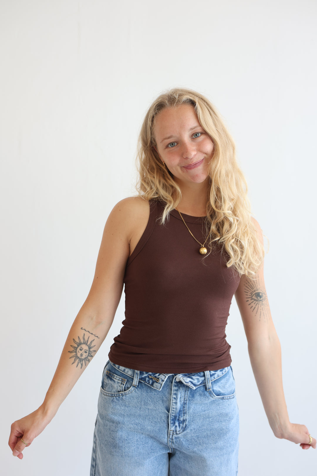 Slim Fit Ribbed Tanktop