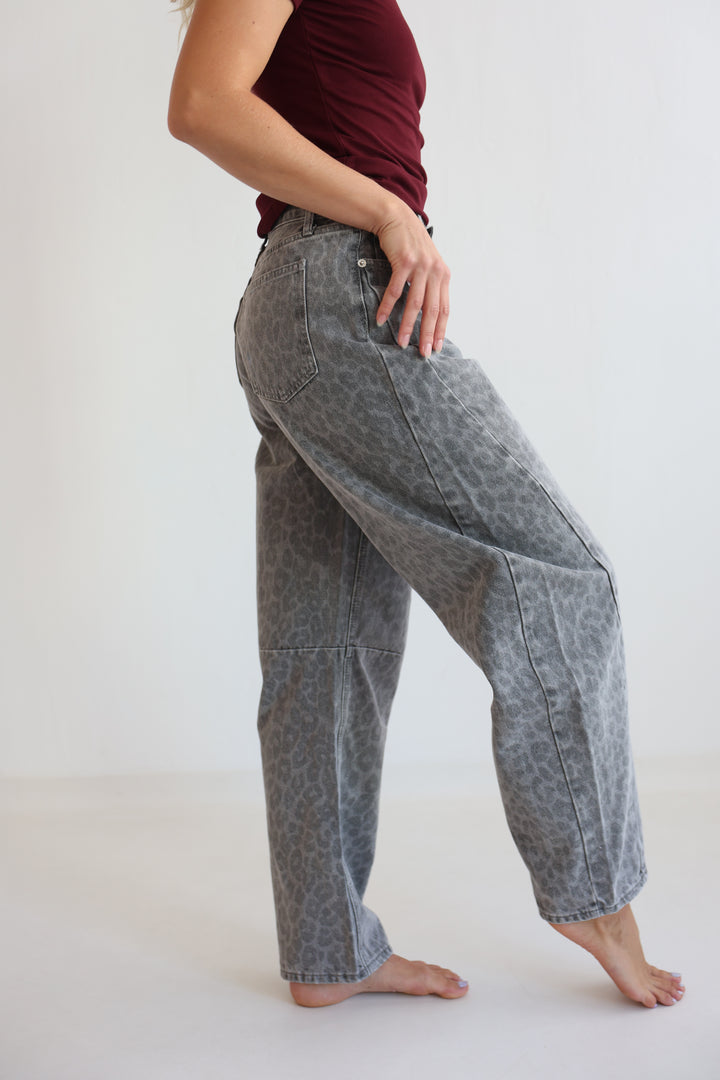 Graphite Wild Barrel Jeans