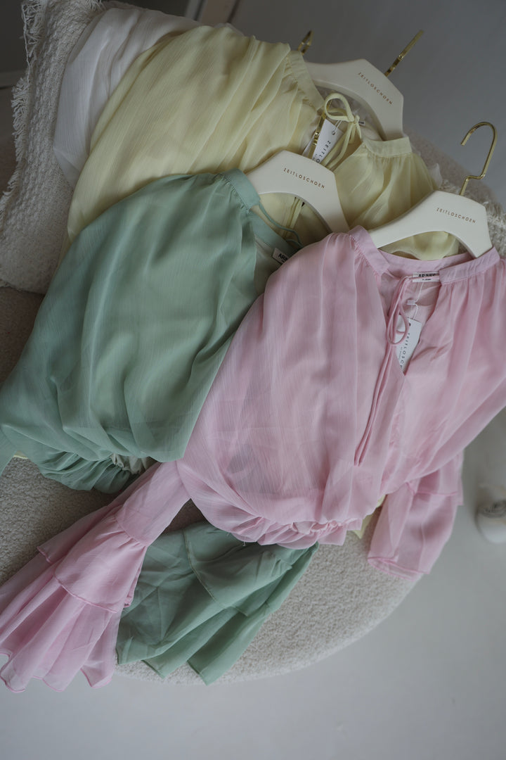 Bluse mit Volantärmeln Louisa