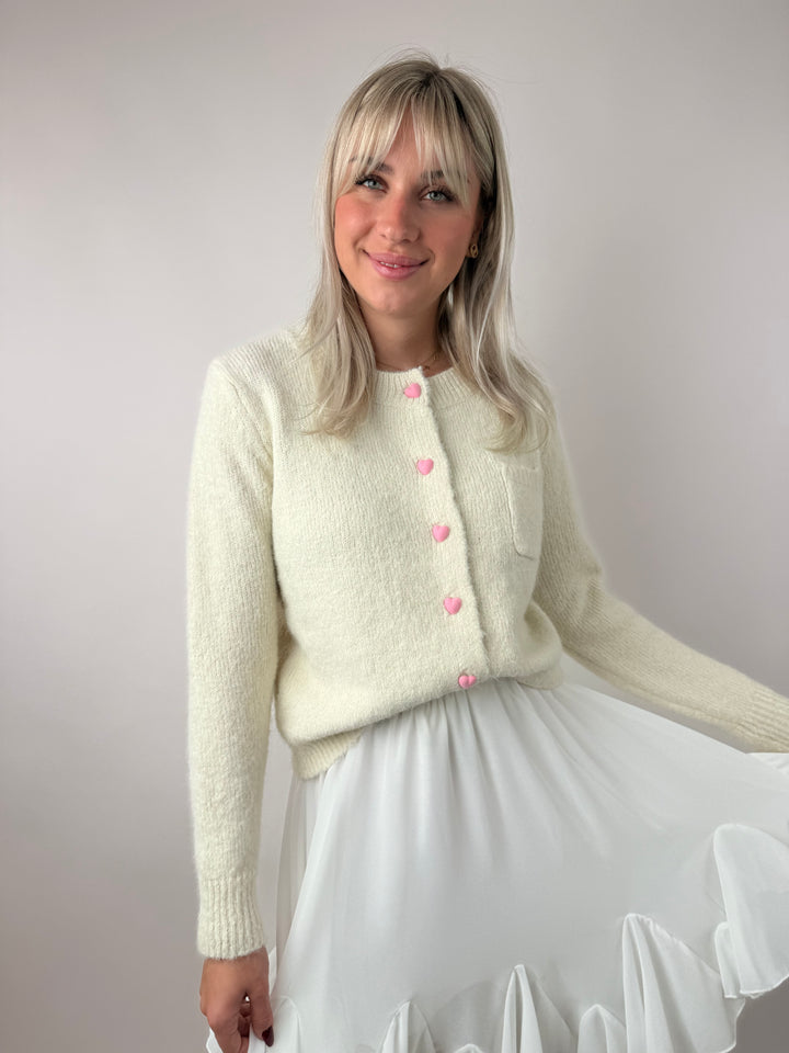 Cardigan Heart Button