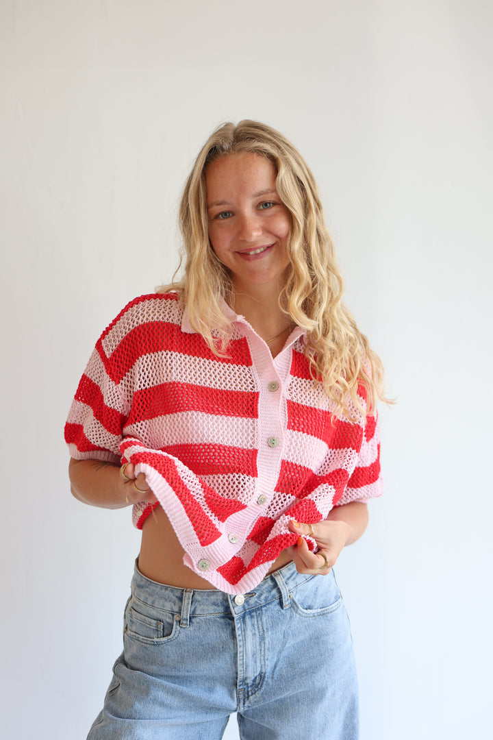 Crochet Polo T-Shirt