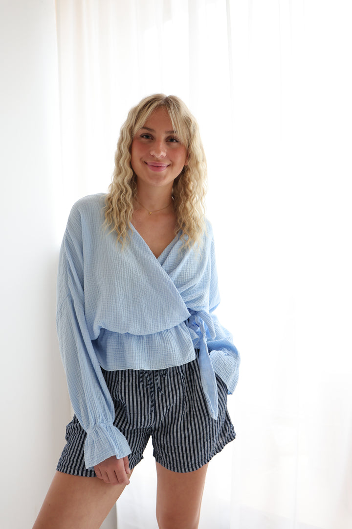 Wickelbluse aus Musselin Melly