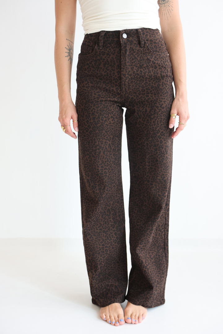 After Dark Animal Straight Fit Jeans