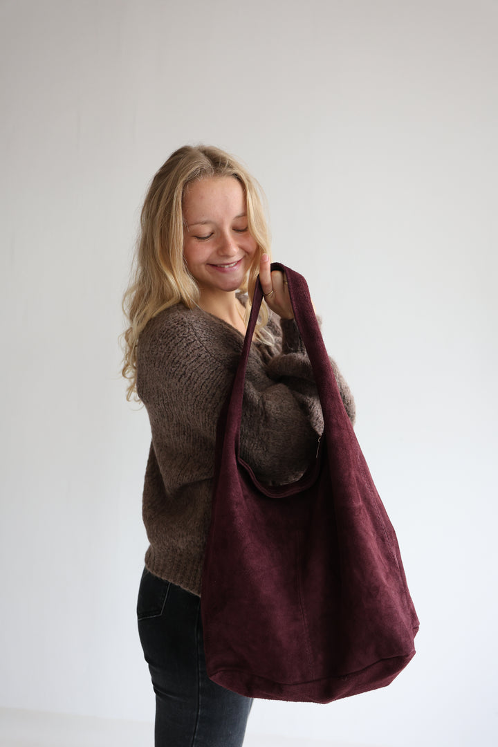 Handtasche aus Wildleder Chestnut Dream