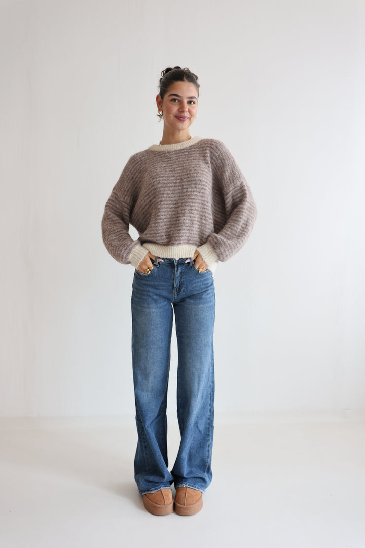 Gestreifter Pullover Moodline Knit