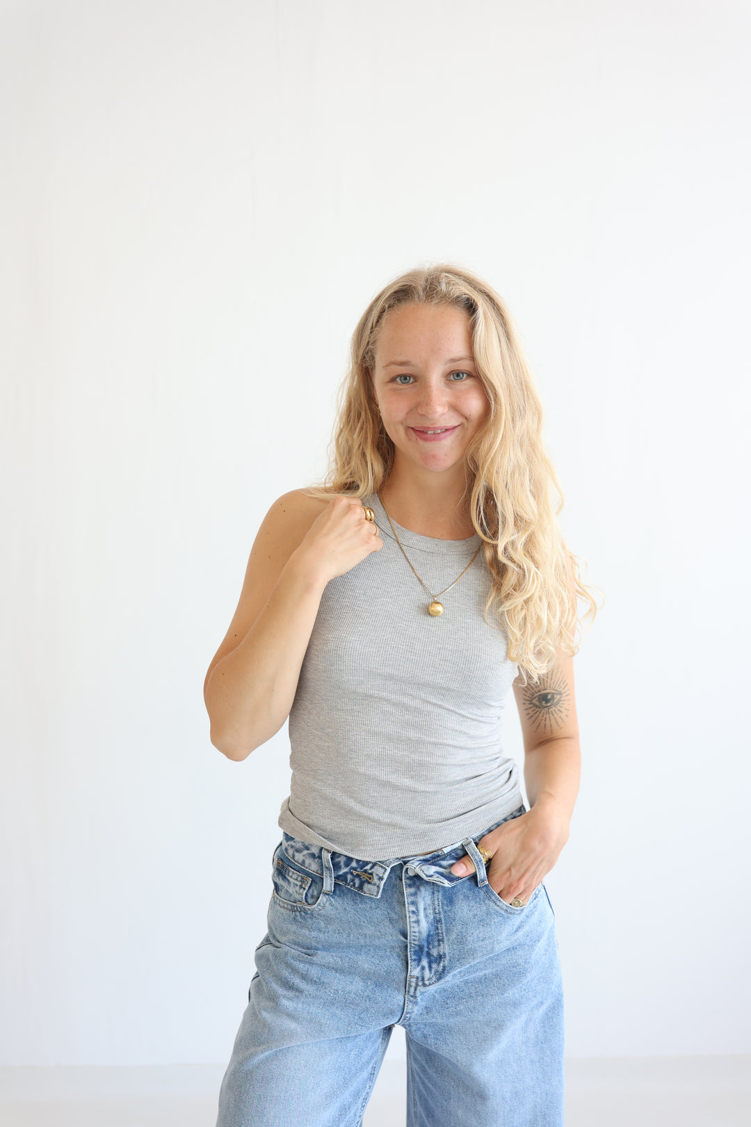 Slim Fit Ribbed Tanktop