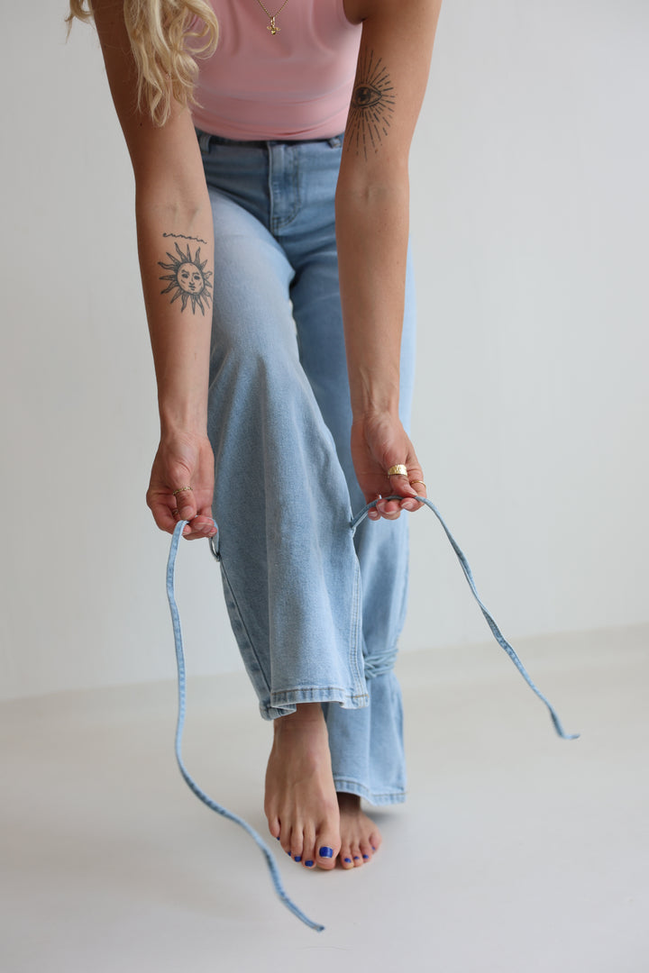 High Waist Ankle Jeans