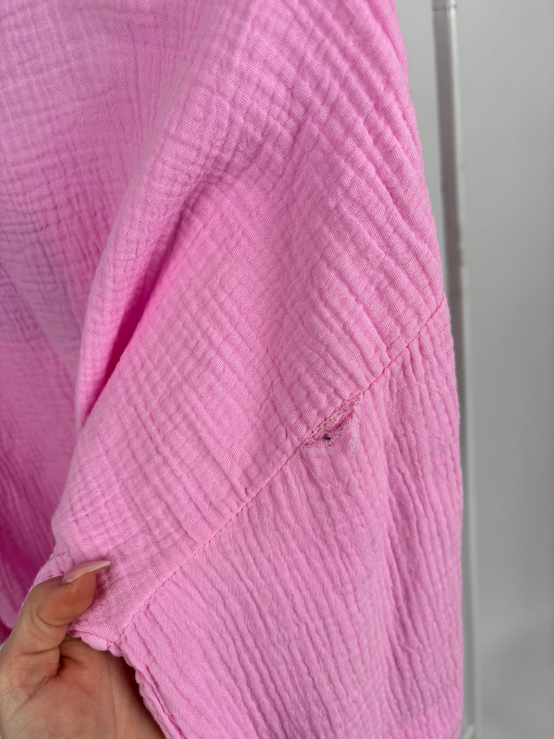 Off-Shoulder Musselinshirt Liz
Rosa (B-Ware)