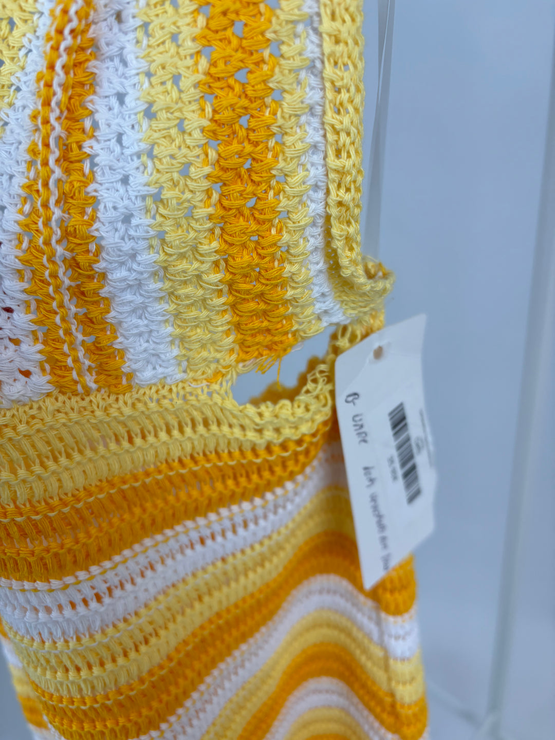 GEHÄKELTES NECKHOLDERKLEID LUCIA GELB (B-WARE)
