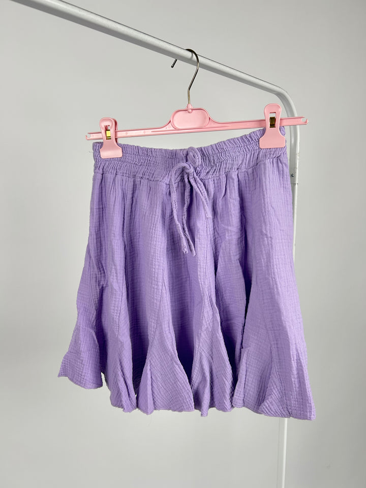 VOLANTROCK AUS MUSSELIN NATASCHA FLIEDER (B-WARE)