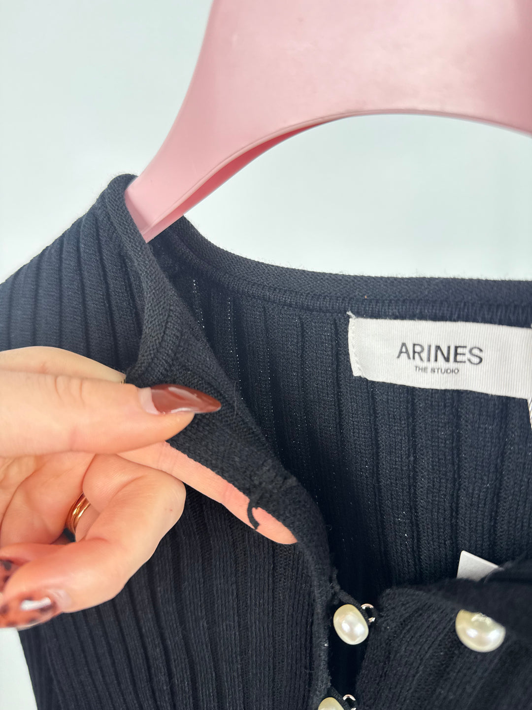 PEARL LINE CARDIGAN SCHWARZ GR. M/L (B-WARE)