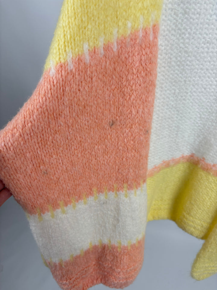 OFFENER CARDIGAN NELE GELB/ORANGE (B-WARE)