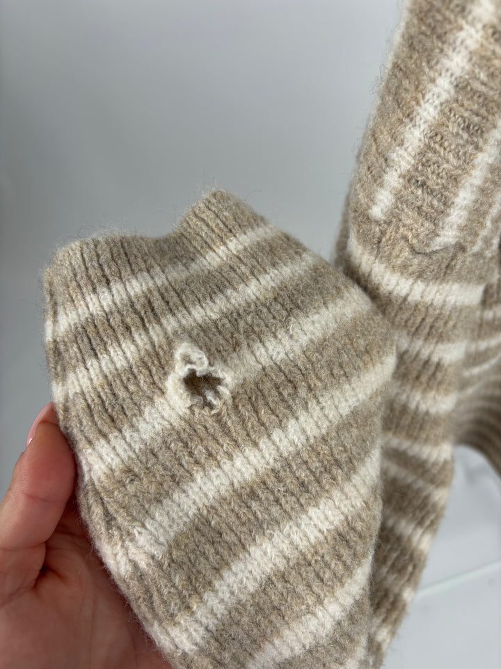GESTREIFTER CARDIGAN JOSEPHINE BEIGE (B-WARE)