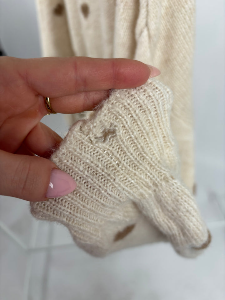 PULLOVER COZY HEART CREME (B-WARE)